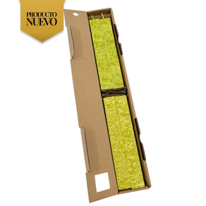Velas Pistacho Cuadrada 19 Cm